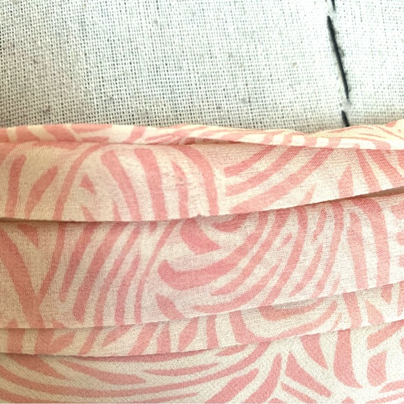 90s BCBG Silk Chiffon Pink Print Dress 20s Style Delicate Girly - Picture 12 of 15